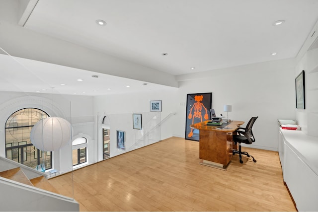 242 E 7th St Ph, Ph, New York City, NY 10009 - office space featuring light wood finished floors and recessed lighting