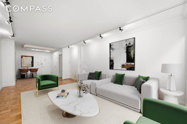 333 E 69th St Unit 3A, New York City, NY 10021 - living area featuring track lighting