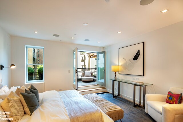 6 W 95th St, New York City, NY 10025 - bedroom featuring wood finished floors, multiple windows, and recessed lighting