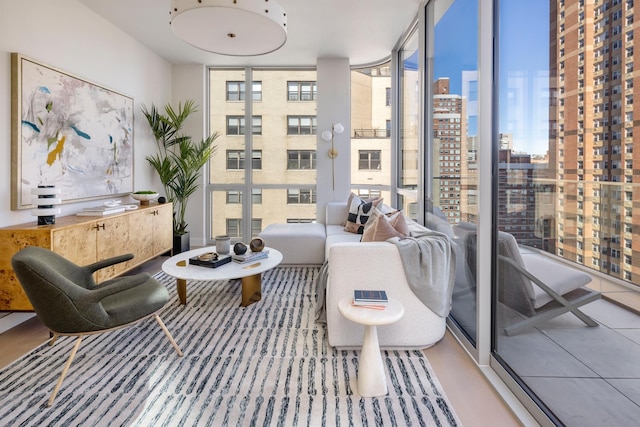 250 E 25th St Ph-A, Ph-A New York City, NY 10010 - living area featuring expansive windows and a city view