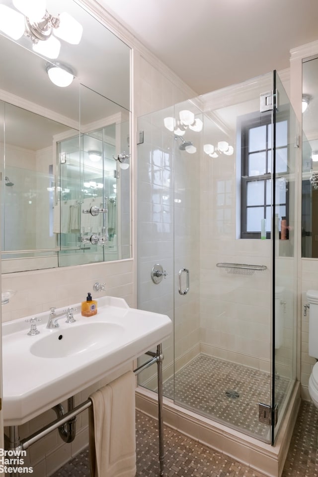 1220 Park Ave Unit 9A, New York City, NY 10128 - full bathroom with toilet and a stall shower