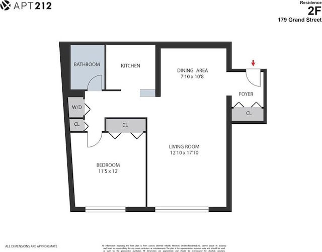 179 Grand St Unit 2-F, New York City, NY 10013 - view of home floor plan