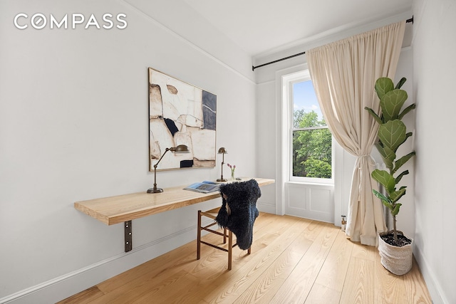 125 Rutland Rd, New York City, NY 11225 - office space featuring light wood-style floors and baseboards