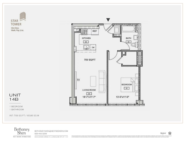 27-17 42nd Rd Unit 14-B, New York City, NY 11101 - view of property floor plan