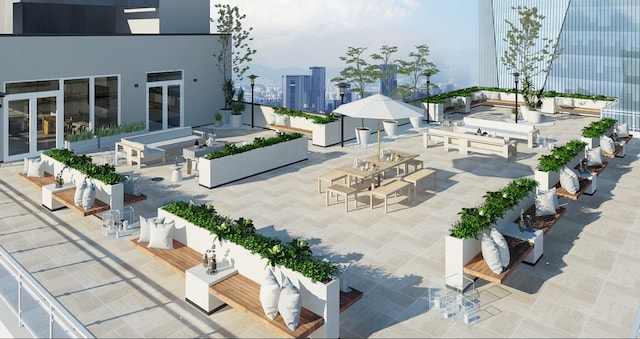 27-17 42nd Rd Unit 14-B, New York City, NY 11101 - view of patio with a city view