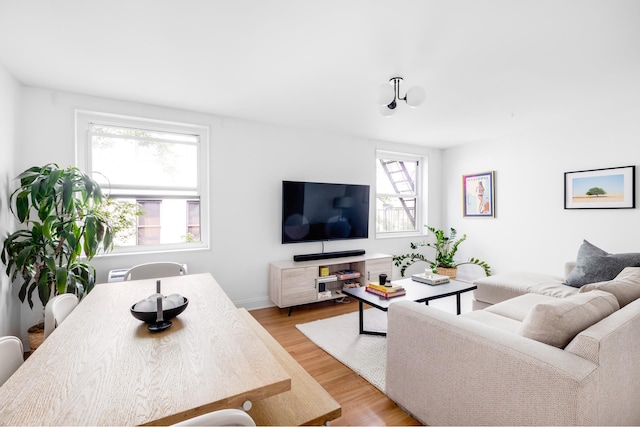 708 Washington St Unit 5B, New York City, NY 10014 - living area featuring light wood-style flooring
