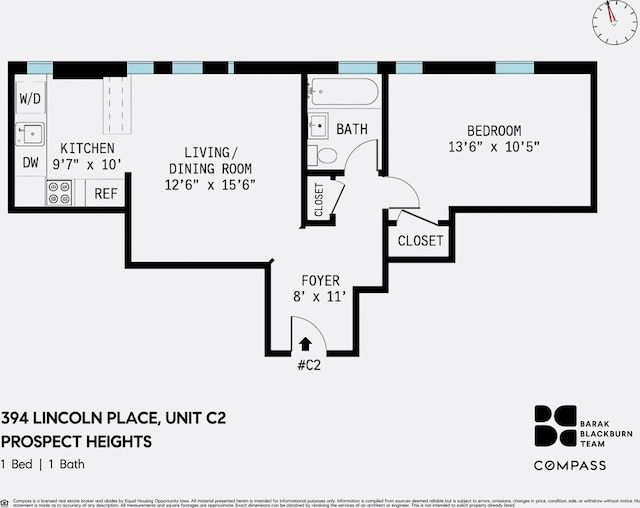 394 Lincoln Pl Unit C2, New York City, NY 11238 - view of floor plan / room layout