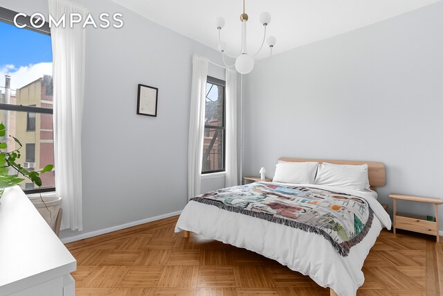 394 Lincoln Pl Unit C2, New York City, NY 11238 - bedroom featuring baseboards