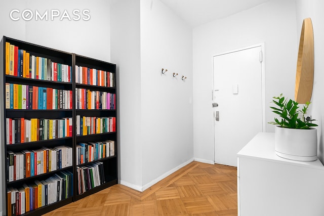 394 Lincoln Pl Unit C2, New York City, NY 11238 - doorway to outside featuring baseboards