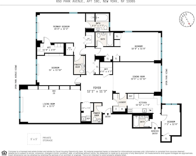 650 Park Ave Unit 18C, New York City, NY 10065 - view of property floor plan