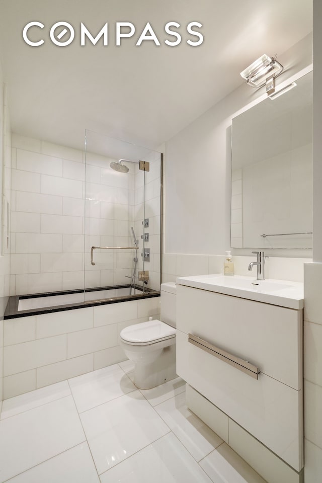 21 E 22nd St Unit 7F, New York City, NY 10010 - full bathroom with vanity and tile patterned floors