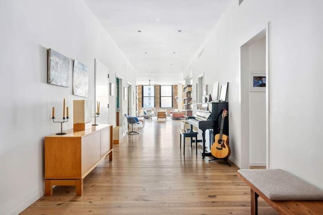 525 W 22nd St Unit 3Af, New York City, NY 10011 - hallway with light wood-style floors