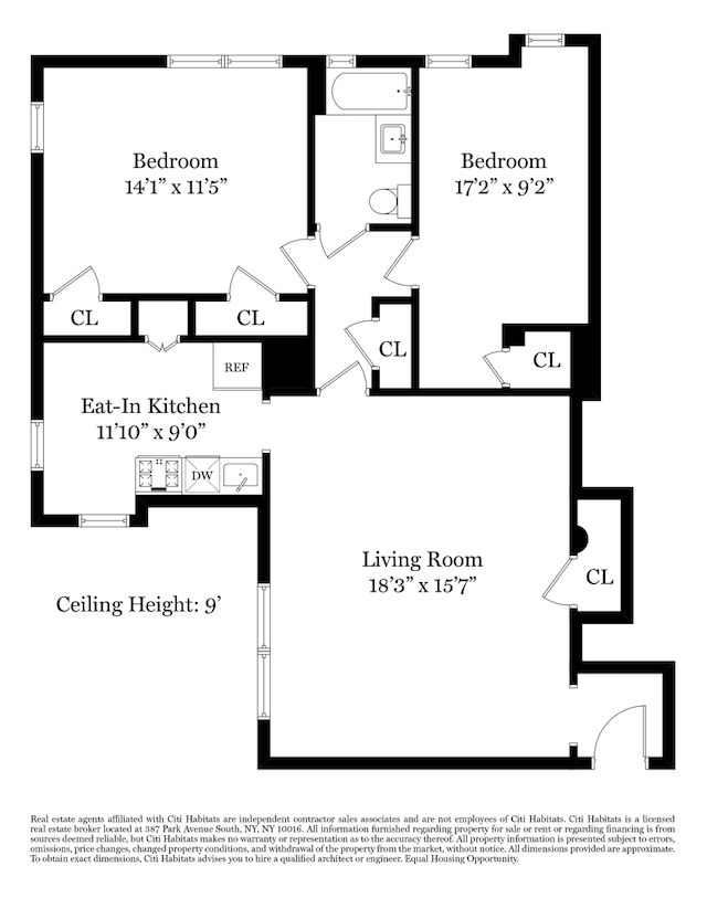 6 Burns St Unit 220, New York City, NY 11375 - view of property floor plan