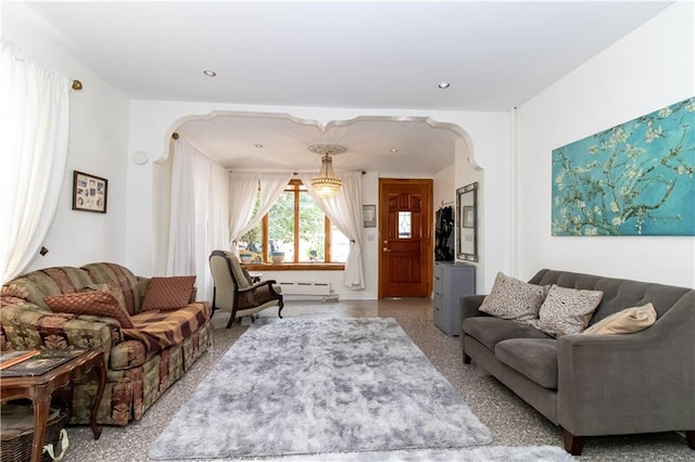 7007 Narrows Ave, New York City, NY 11209 - living area featuring arched walkways