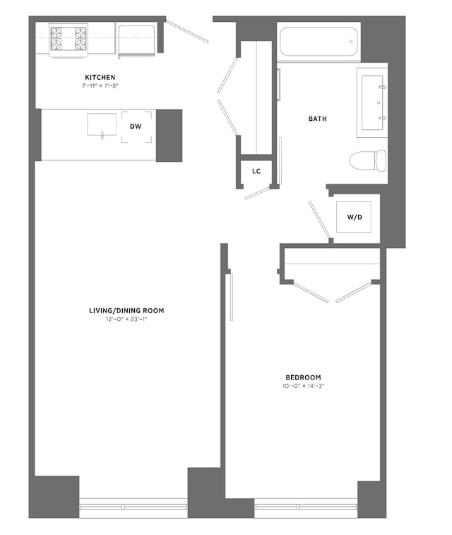 23 W 116th St Unit 4H, New York City, NY 10026 - view of home floor plan