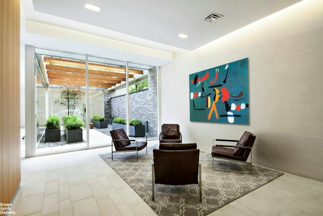 23 W 116th St Unit 4H, New York City, NY 10026 - common area with floor to ceiling windows