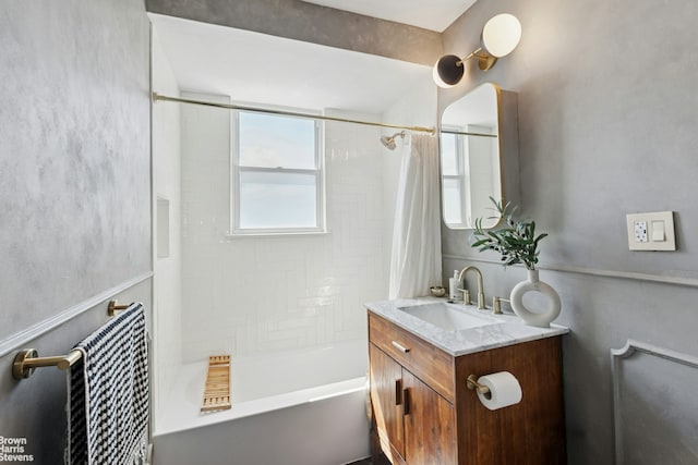 31-28 56th St, New York City, NY 11377 - bathroom featuring vanity and shower / tub combo