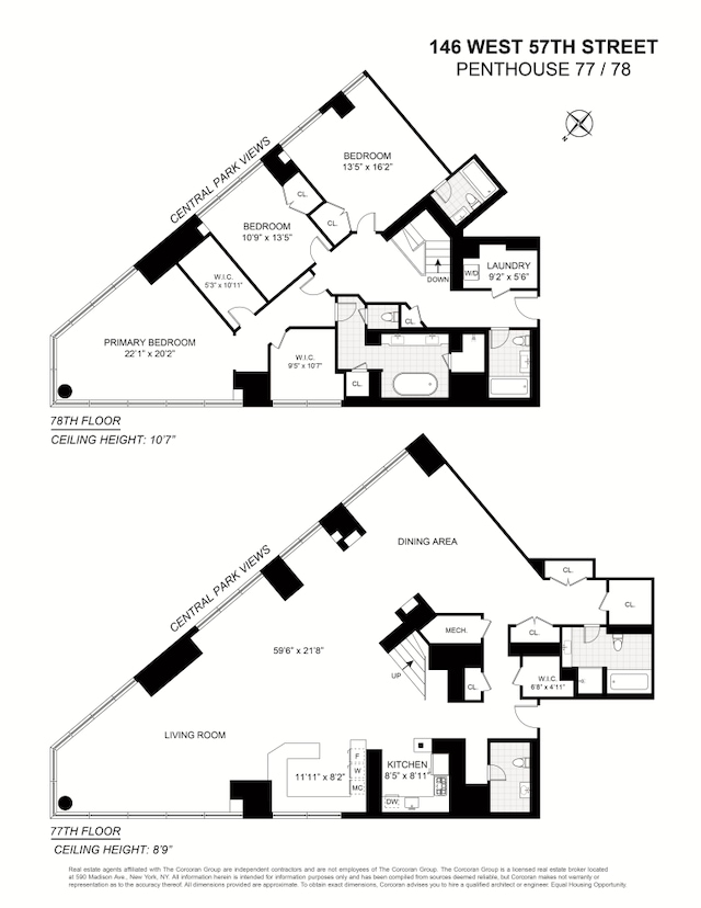 146 W 57th St Pha, Pha, New York City, NY 10019 - view of home floor plan