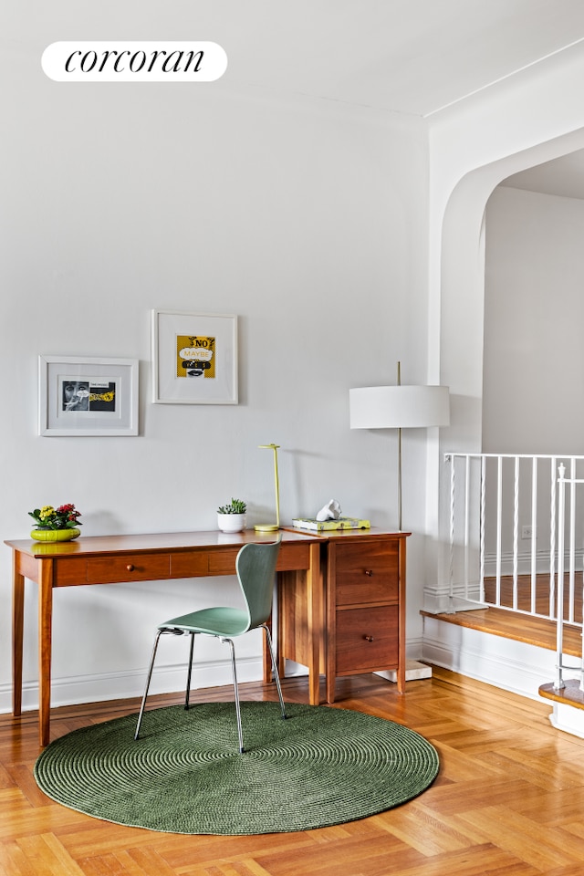 125 Ocean Ave Unit 6F, New York City, NY 11225 - home office featuring baseboards