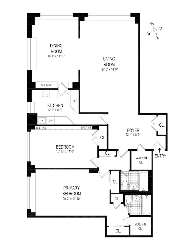 1050 5th Ave Unit 4D, New York City, NY 10028 - view of room layout