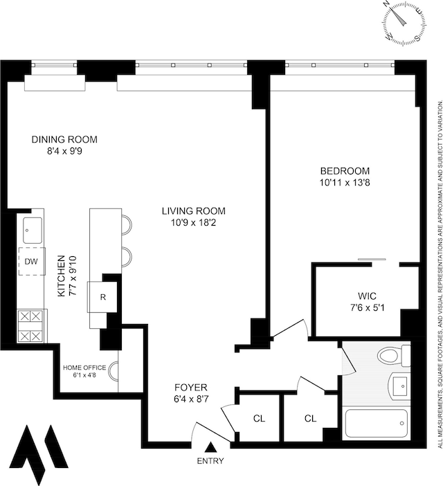 63 E 9th St Unit 9G, New York City, NY 10003 - view of home floor plan