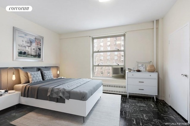80 La Salle St Unit 6D, New York City, NY 10027 - bedroom with radiator and cooling unit