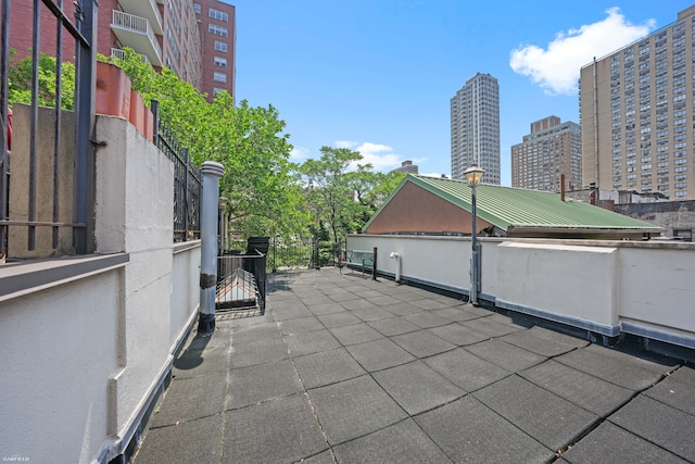 248 E 33rd Street Townhouse, New York City, NY 10016 - view of patio with a city view