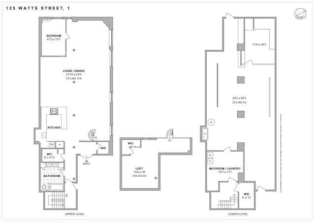 125 Watts St Unit 1, New York City, NY 10013 - view of property floor plan
