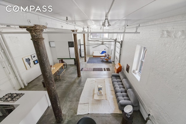 125 Watts St Unit 1, New York City, NY 10013 - basement with a ceiling fan