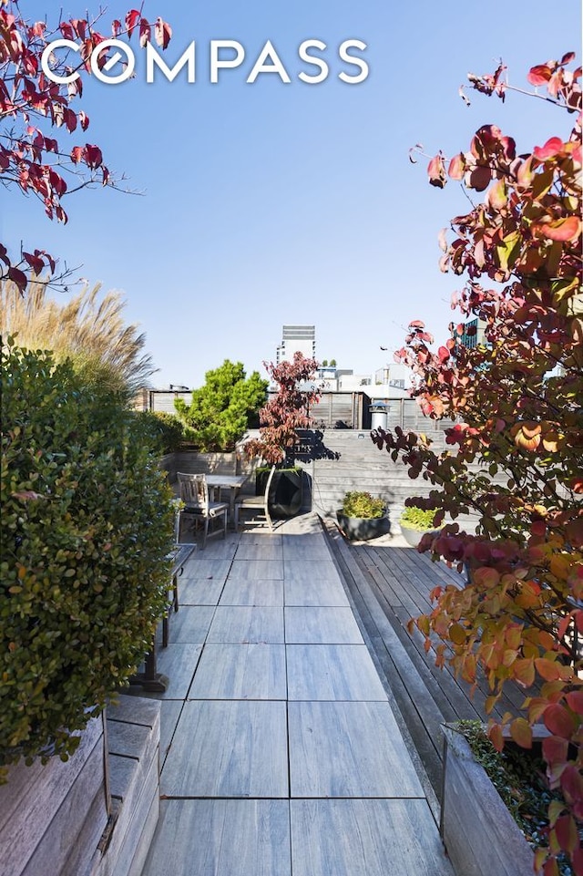125 Watts St Unit 1, New York City, NY 10013 - view of wooden deck