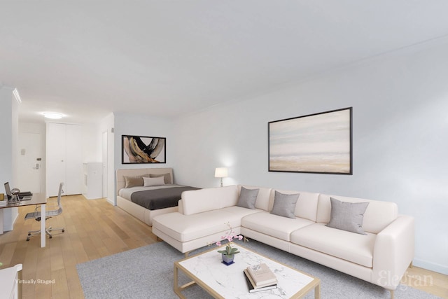 333 E 14th St Unit 5L, New York City, NY 10003 - living area featuring light wood-type flooring