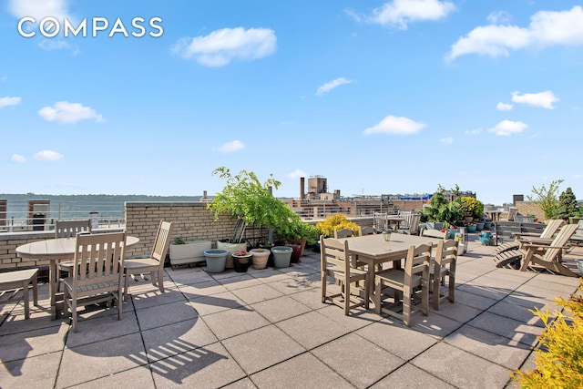 200 Pinehurst Ave Unit 5C, New York City, NY 10033 - view of patio featuring outdoor dining area