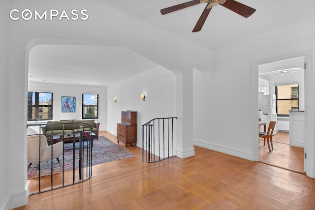 200 Pinehurst Ave Unit 5C, New York City, NY 10033 - living area with ceiling fan and healthy amount of natural light