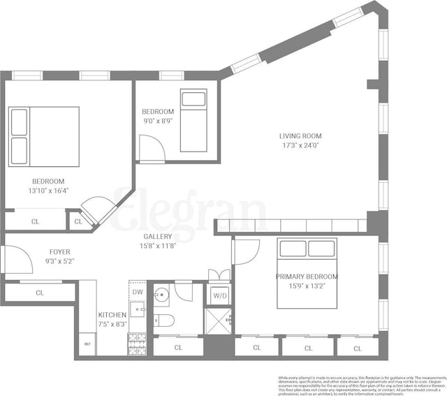 11 Sterling Pl Unit 4A, New York City, NY 11217 - view of floor plan / room layout