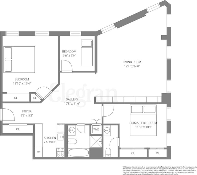 11 Sterling Pl Unit 4A, New York City, NY 11217 - view of floor plan / room layout