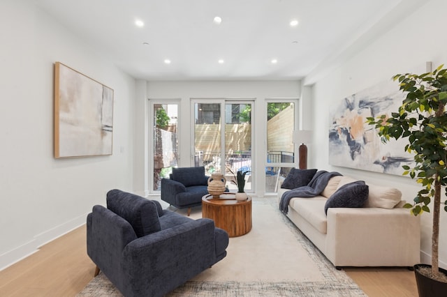 53 W 119th St Unit 1, New York City, NY 10026 - living room with recessed lighting and light wood-style floors