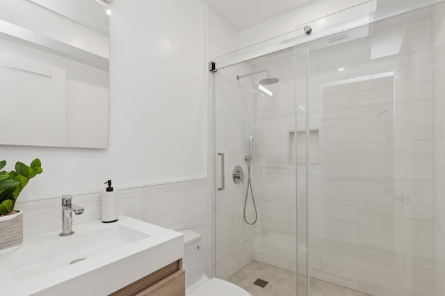53 W 119th St Unit 1, New York City, NY 10026 - bathroom with vanity and a stall shower