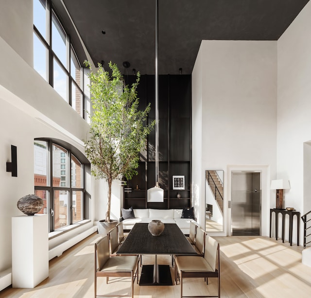 415 Washington St Unit 5A, New York City, NY 10013 - view of patio / terrace with elevator and an outdoor hangout area