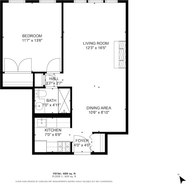 250 W 15th St Unit 6F, New York City, NY 10011 - view of floor plan / room layout