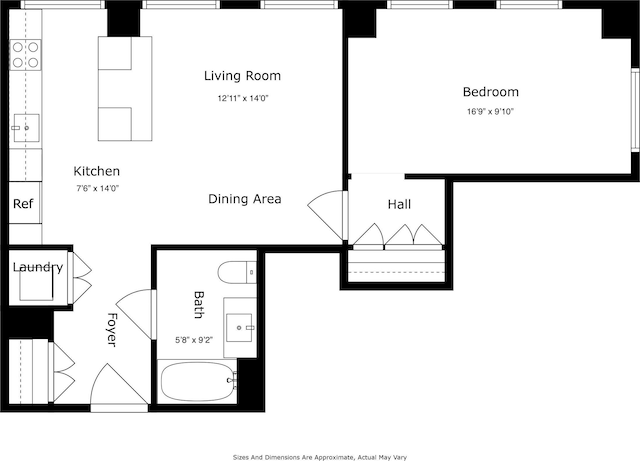 8 S 4th St Unit 15D, New York City, NY 11249 - view of property floor plan