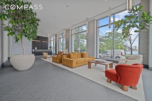 8 S 4th St Unit 15D, New York City, NY 11249 - community lobby with floor to ceiling windows