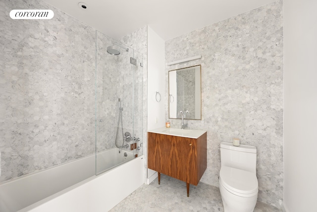 509 Pacific St Unit 4J, New York City, NY 11217 - full bath with combined bath / shower with glass door and vanity