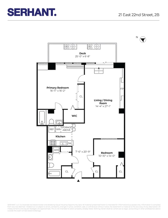 21 E 22nd St Unit 2B, New York City, NY 10010 - view of property floor plan