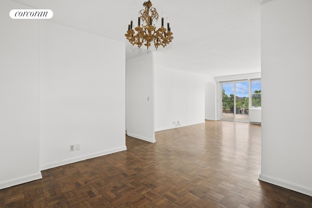 2400 Johnson Ave Unit 1K, New York City, NY 10463 - empty room with a chandelier and arched walkways