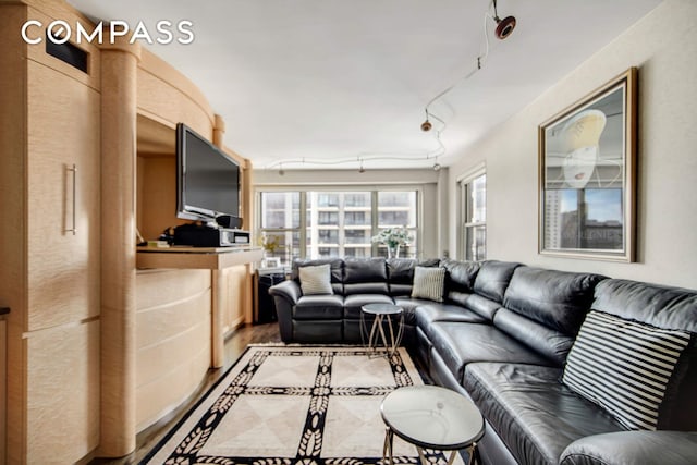 400 E 85th St Unit 15F, New York City, NY 10028 - living area with wood finished floors
