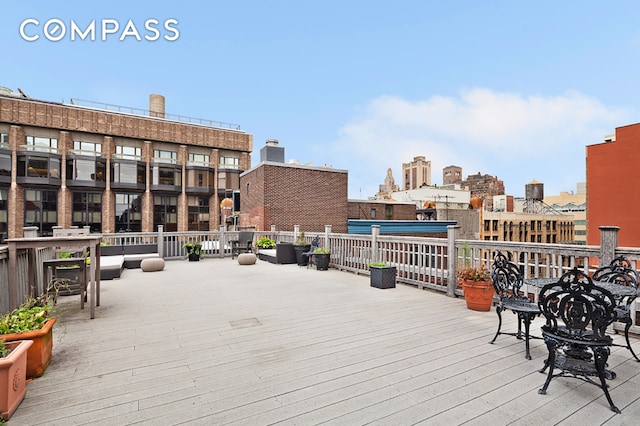 250 Mercer St Unit C302, New York City, NY 10012 - deck with a city view