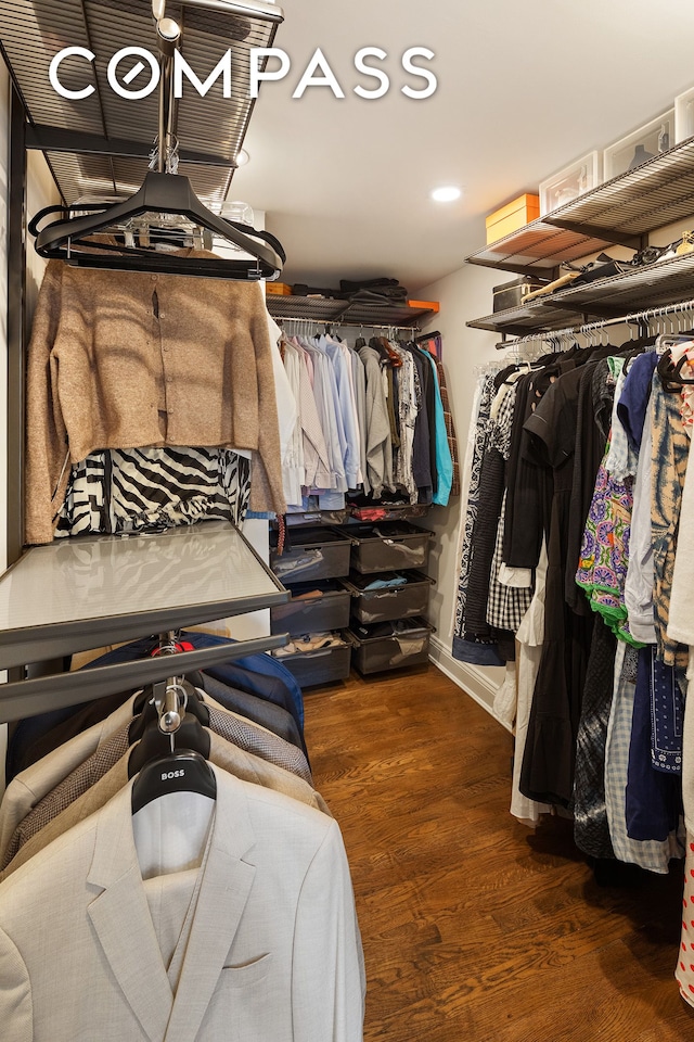 250 Mercer St Unit C302, New York City, NY 10012 - walk in closet featuring wood finished floors