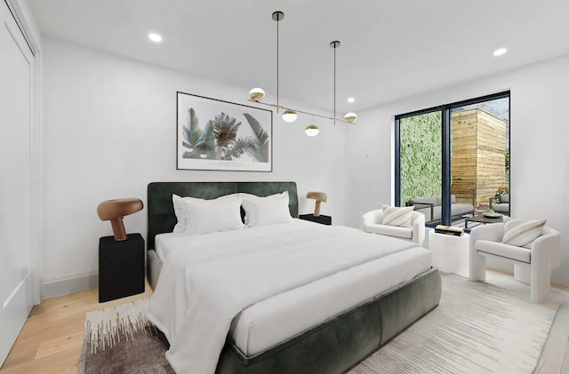 62 Veronica Pl Unit 1-A, New York City, NY 11226 - bedroom with light wood-type flooring and recessed lighting