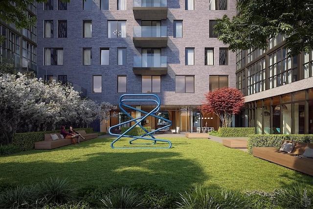 22-18 Jackson Ave Unit 208, New York City, NY 11101 - surrounding community with a yard