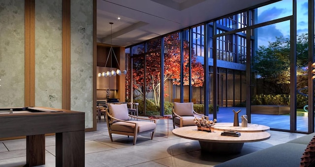 22-18 Jackson Ave Unit 208, New York City, NY 11101 - community lobby featuring a towering ceiling